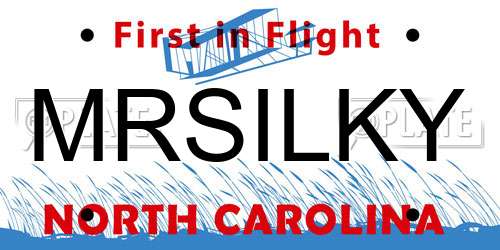 MRSILKY North Carolina License Plate