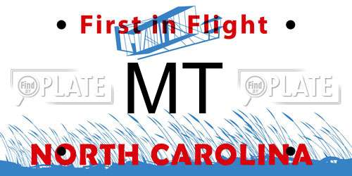 MT North Carolina License Plate