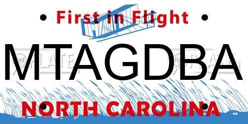 MTAGDBA North Carolina License Plate