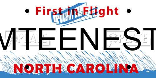 MTEENEST North Carolina License Plate