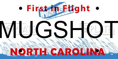 MUGSHOT North Carolina License Plate
