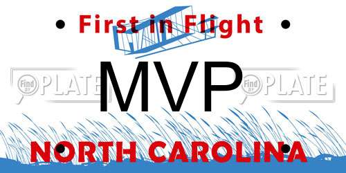 MVP North Carolina License Plate