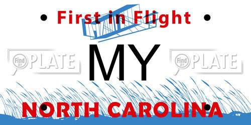 MY North Carolina License Plate