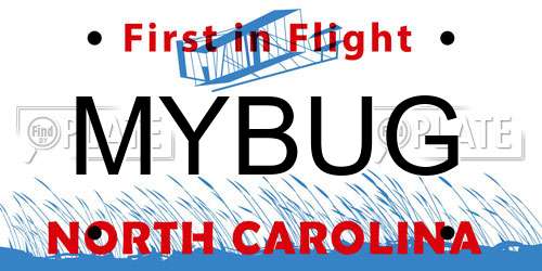 MYBUG North Carolina License Plate
