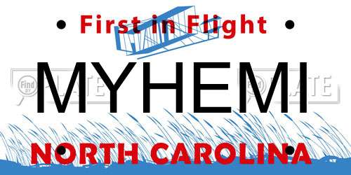 MYHEMI North Carolina License Plate