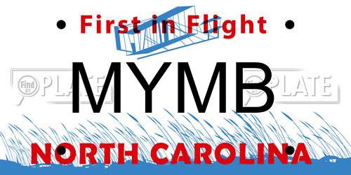 MYMB North Carolina License Plate
