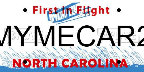 MYMECAR2 North Carolina License Plate