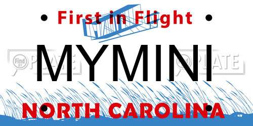 MYMINI North Carolina License Plate