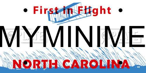 MYMINIME North Carolina License Plate