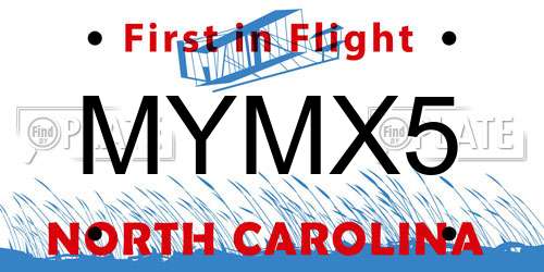 MYMX5 North Carolina License Plate