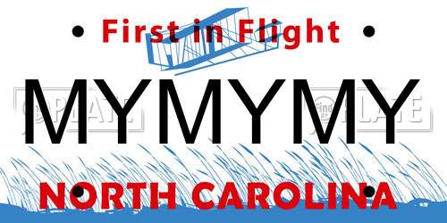 MYMYMY North Carolina License Plate