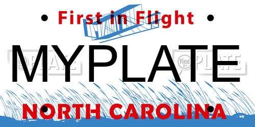 MYPLATE North Carolina License Plate