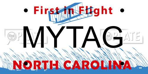 MYTAG North Carolina License Plate