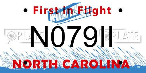 N079II North Carolina License Plate