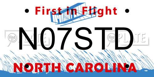 N07STD North Carolina License Plate