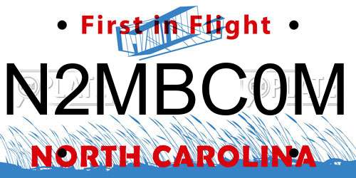 N2MBC0M North Carolina License Plate