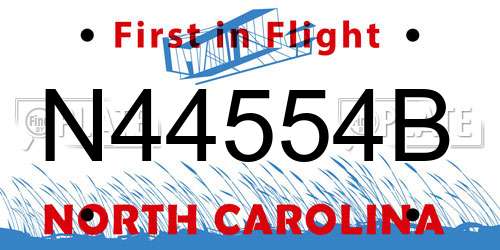 N44554B North Carolina License Plate