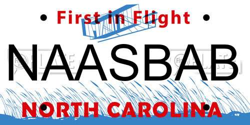 NAASBAB North Carolina License Plate