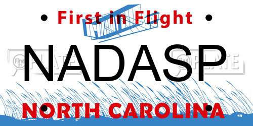 NADASP North Carolina License Plate