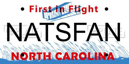NATSFAN North Carolina License Plate