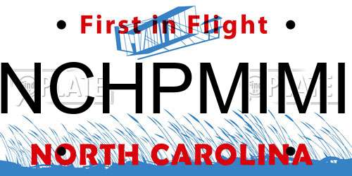 NCHPMIMI North Carolina License Plate