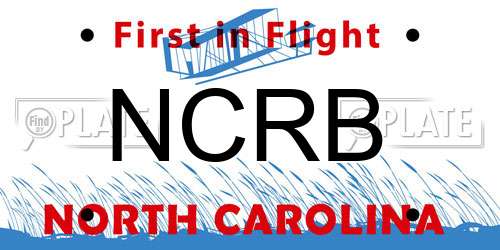 NCRB North Carolina License Plate