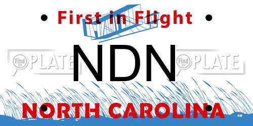 NDN North Carolina License Plate