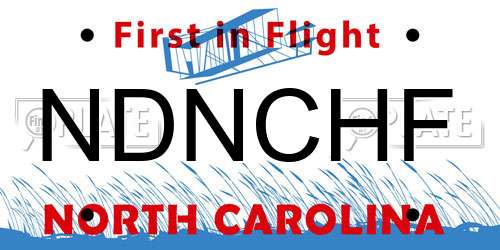 NDNCHF North Carolina License Plate
