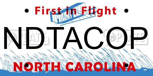 NDTACOP North Carolina License Plate