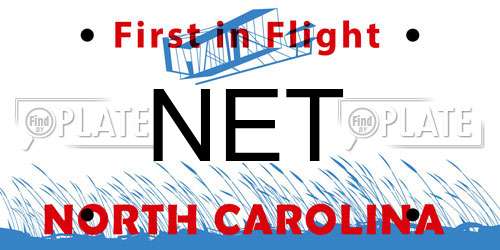 NET North Carolina License Plate