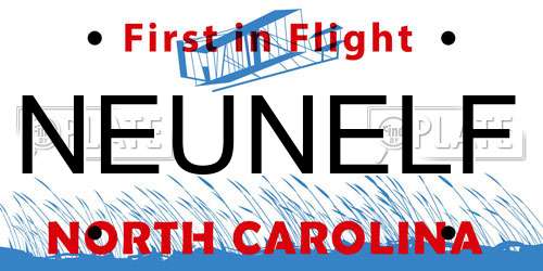 NEUNELF North Carolina License Plate
