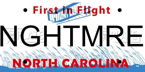 NGHTMRE North Carolina License Plate