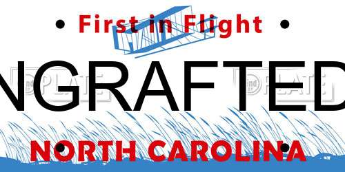 NGRAFTED North Carolina License Plate