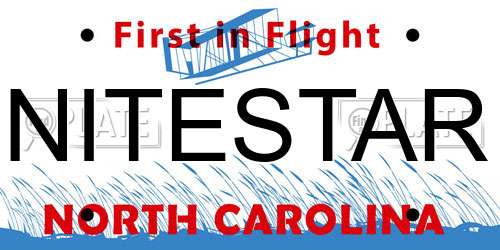 NITESTAR North Carolina License Plate