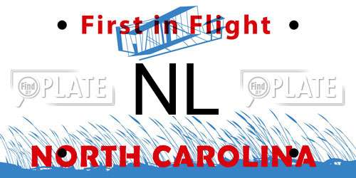 NL North Carolina License Plate