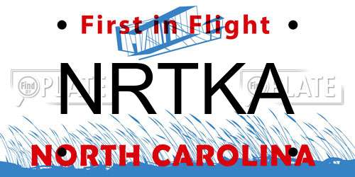 NRTKA North Carolina License Plate