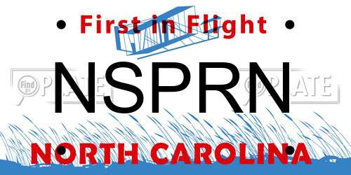 NSPRN North Carolina License Plate