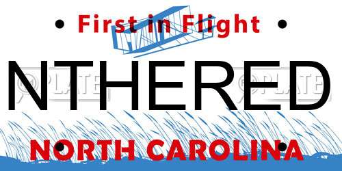 NTHERED North Carolina License Plate