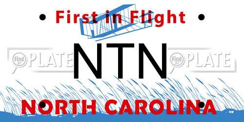 NTN North Carolina License Plate