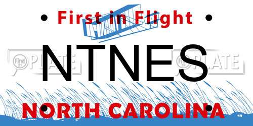 NTNES North Carolina License Plate