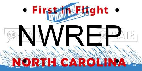 NWREP North Carolina License Plate