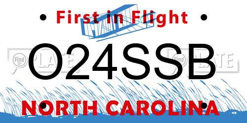 O24SSB North Carolina License Plate