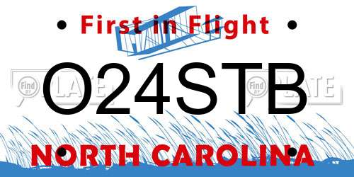 O24STB North Carolina License Plate