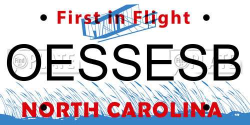 OESSESB North Carolina License Plate