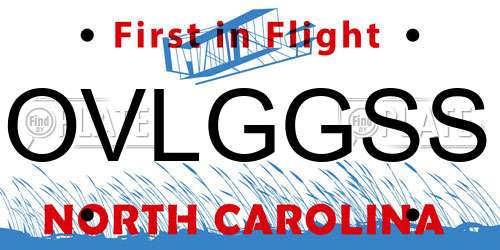 OVLGGSS North Carolina License Plate