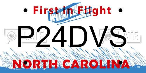P24DVS North Carolina License Plate