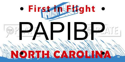 PAPIBP North Carolina License Plate