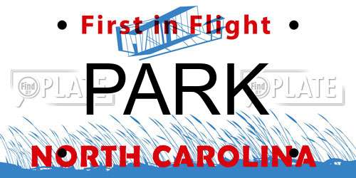 PARK license plate in NC state