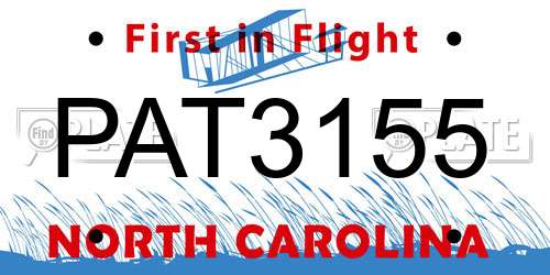 PAT3155 North Carolina License Plate