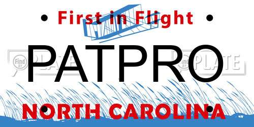 PATPRO North Carolina License Plate